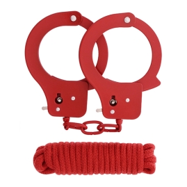 Набор для фиксации BondX Metal Cuffs & Love Rope