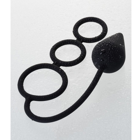 Эрекционные кольца с анальной пробкой Erotist Drop