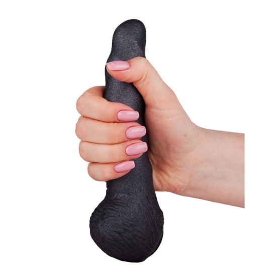 Фаллос-насадка Lovething Black Bent 2